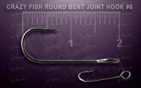 Крючки Round Bent Joint Hook №6 10шт фото