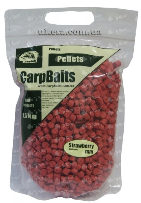 Пелетс пылящий CarpBaits Клубника фото