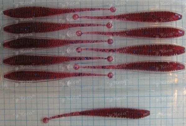 Molix Sator Worm 4" 10шт #12 Plum. фото