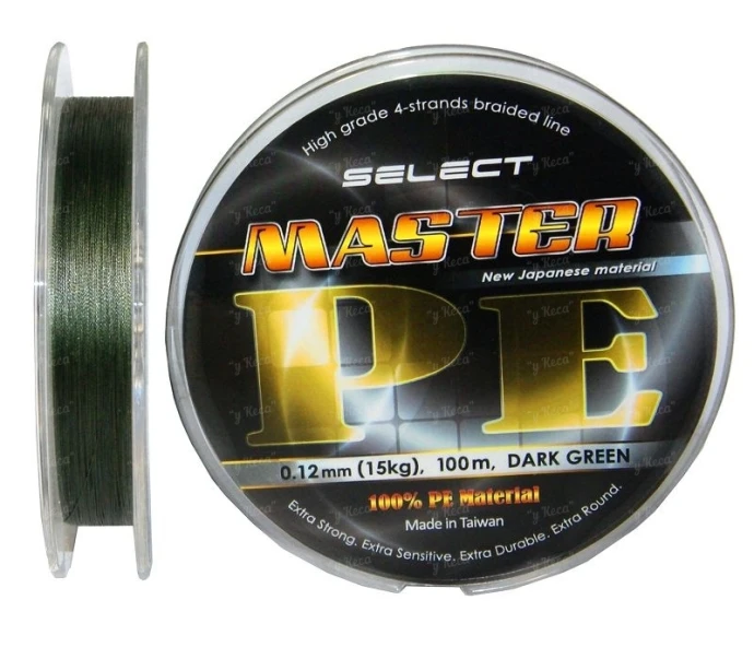 Шнур Select Master 150м 0.06 темно зеленый фото