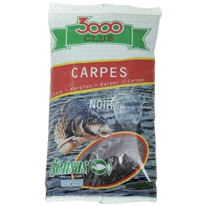 Прикормка Sensas 3000 Club 1kg Carp Noire 11501 фото