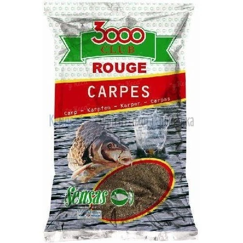 Прикормка Sensas 3000 Club 1kg Carp  rouge (карп красный) 11081 фото