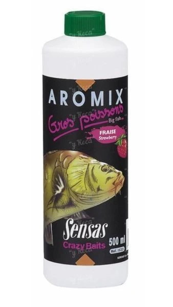 Добавка Sensas Aromix 500мл Big Fish Strawberry фото