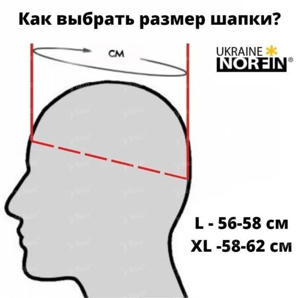 Шапка на мембране Norfin Fin Windstop 302749 фото