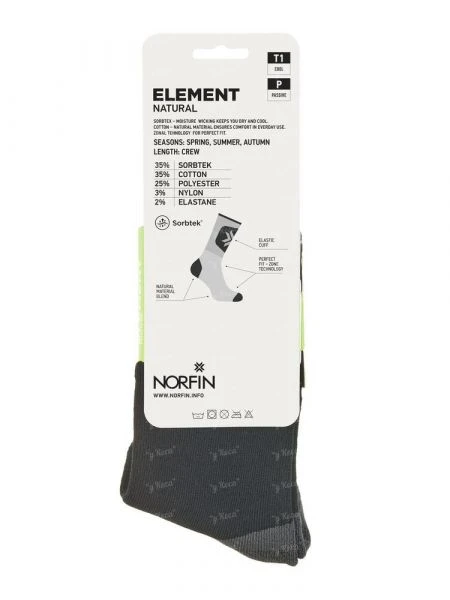 Носки Norfin Natural Crew T1P 304716 фото