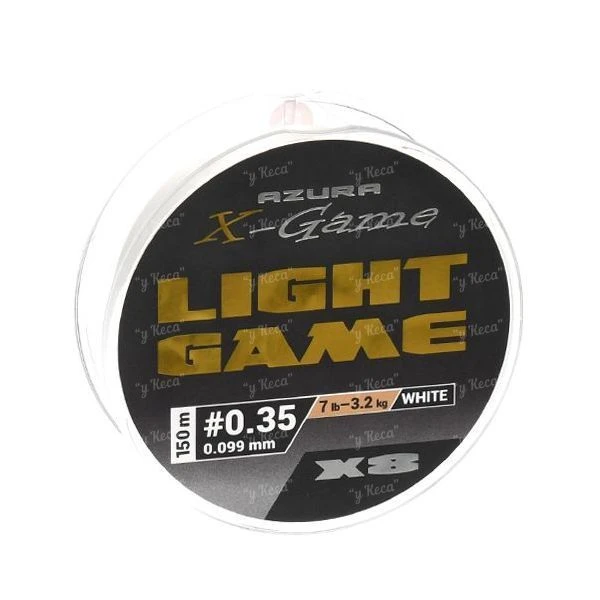Шнур Azura X-Game Light Game Nano PE X-8 150m #0.35 7lb White фото