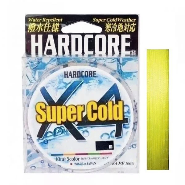 Шнур Duel Hardcore Super Cold x4 150m #1.2 Hi-Vis Yellow фото
