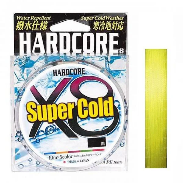 Шнур Duel Hardcore Super Cold x8 150m #1.0 Hi-Vis Yellow фото