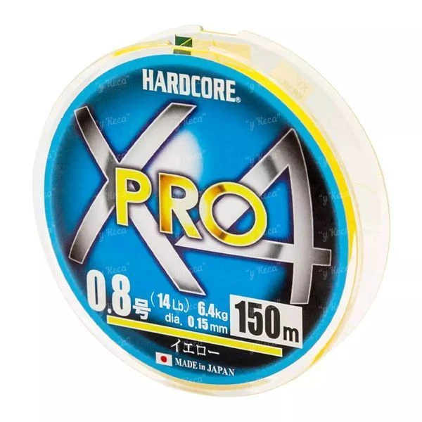 Шнур Duel Hardcore x4 Pro 150m #0.8 max 14lb фото