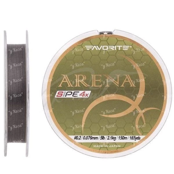 Шнур Favorite Arena PE 4x 100m #0.2 Silver gray фото
