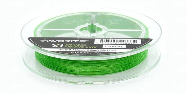 Шнур Favorite X1 PE 4x 150m зелений #0.5/0.117 мм 9lb фото
