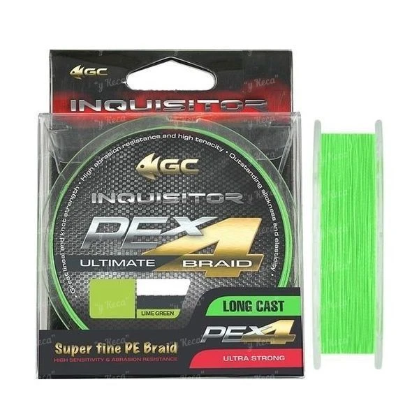 Шнур Golden Catch Inquisitor X4 Lime Green 150м #0.8 фото