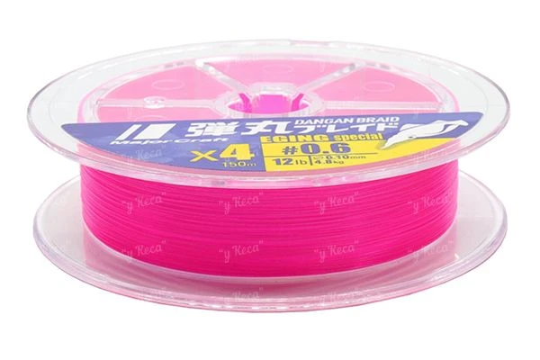 Шнур Major Craft Dangan Braid x4 #0.4 Pink 150м фото