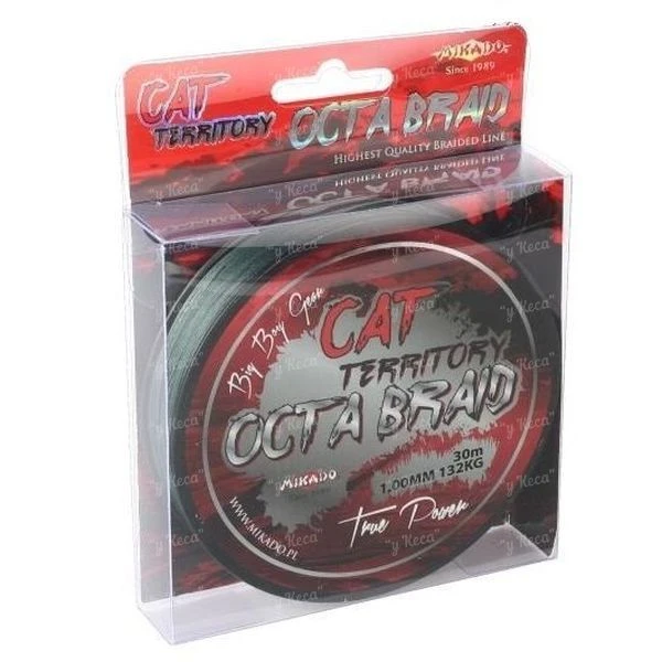 Поводковый материал для сома Mikado Cat Territory Octa Braid фото
