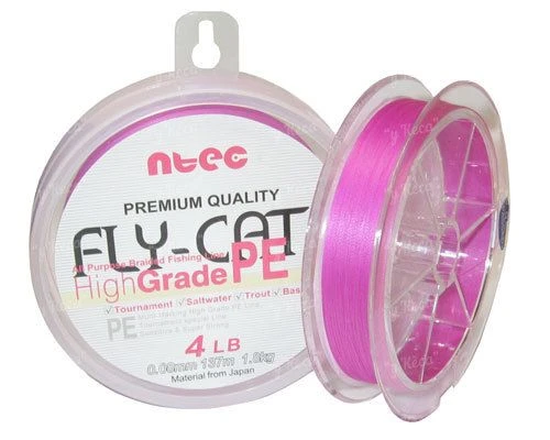 Шнур Ntec FlyCat 0.12мм Pink 137м фото