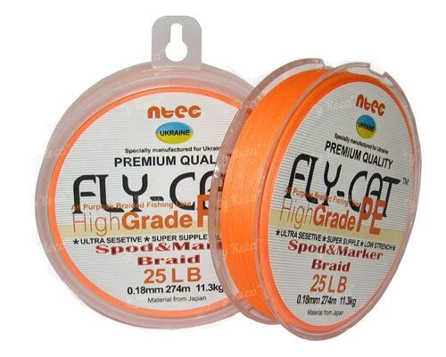 Шнур Ntec FlyCat Spod-Marcer 0.18мм Orange 274м фото