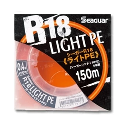 Шнур Seaguar R18 Light PE #0.4/0.104 8b 150m фото
