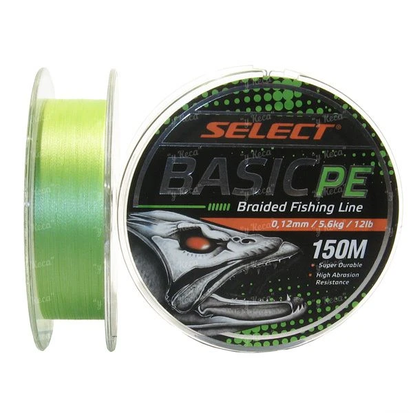 Шнур Select Basic PE 150м 0.20мм салатный 28lb/12.7кг фото