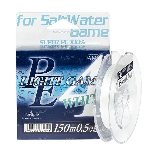 Шнур Yamatoyo PE Ligh Game White 150м #0.6 max10lb фото