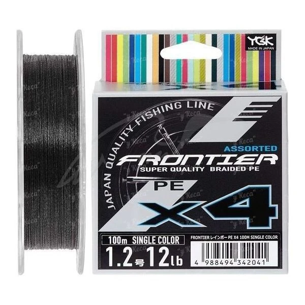 Шнур YGK Frontier X4 Assorted Single Color 100m #1.2/12lb фото