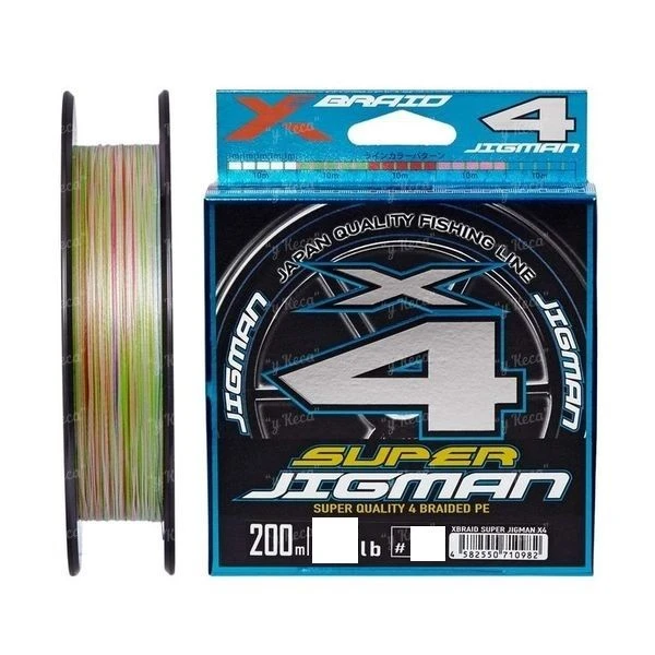 Шнур YGK X-Braid Super Jig Man x4 #1.2 20lb 200м фото
