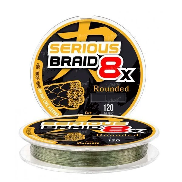 Шок лідер Carp Zoom Serious 8X Braided Line Green 120м 0.30мм 23.7кг CZ0441 фото