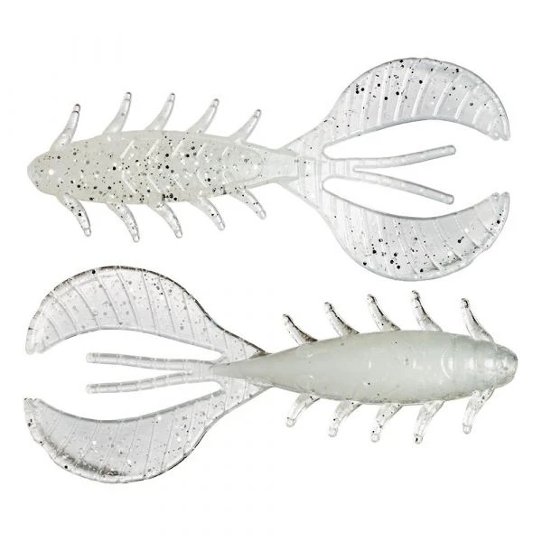 Силикон Angry Baits Chubby Craw 2.4" White Silver Electric Glitter UV 7шт фото