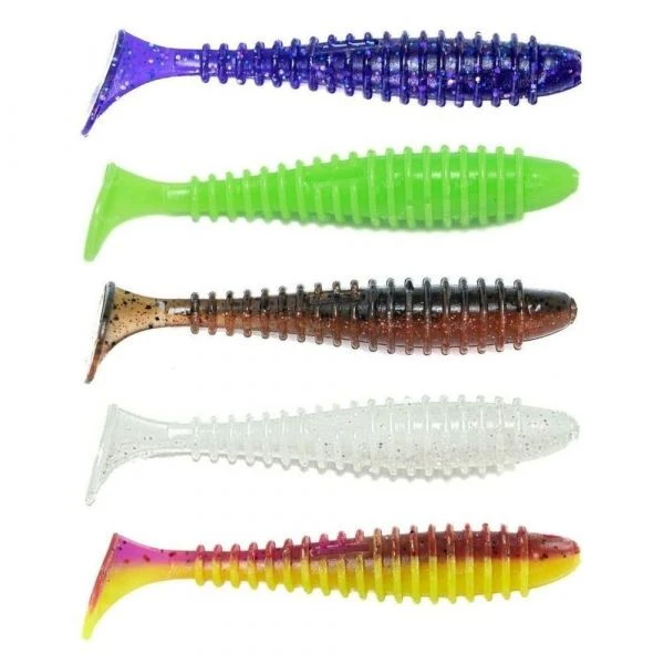 Силикон Angry Baits Fatik 2.8" AB Mix-5 5шт фото