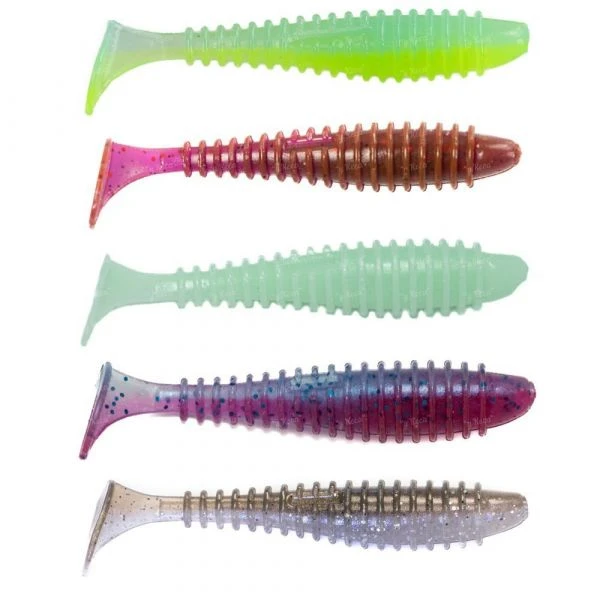 Силікон Angry Baits Fatik 2.8" AB Mix-6 5шт фото