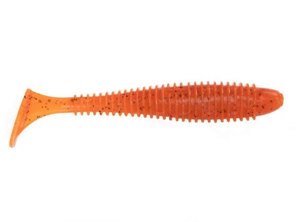 Силікон Angry Baits Fatik 3.8" Hot Carrot UV 4шт фото