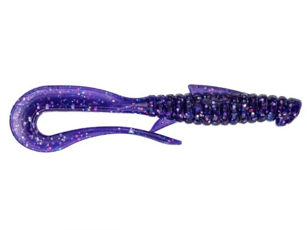 Силикон Angry Baits Mad Worm 3.5" Violet UV 6шт фото