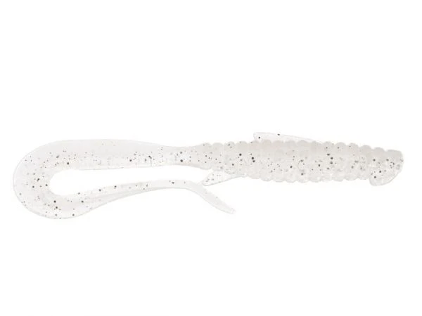 Силикон Angry Baits Mad Worm 3.5" White Silver electrik Glitter UV 6шт фото