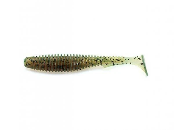 Силикон Fishup U-Shad 2.5" 017-Motor Oil Pepper 9шт фото