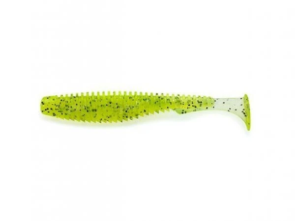 Силикон Fishup U-Shad 3.5" 055-Chartreuse-Black 8шт фото