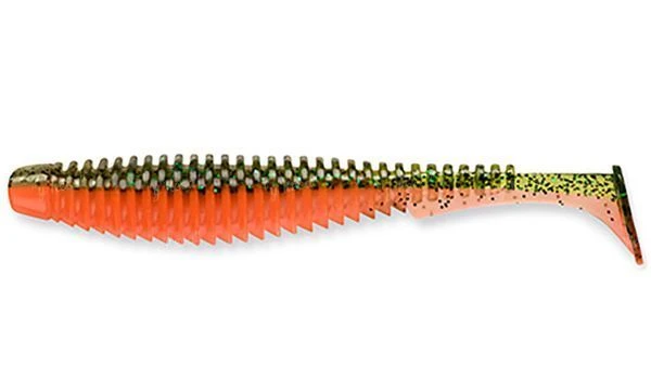 Силикон Fishup U-Shad 3.0" 205-Watermelon-Flo Orange 9шт фото