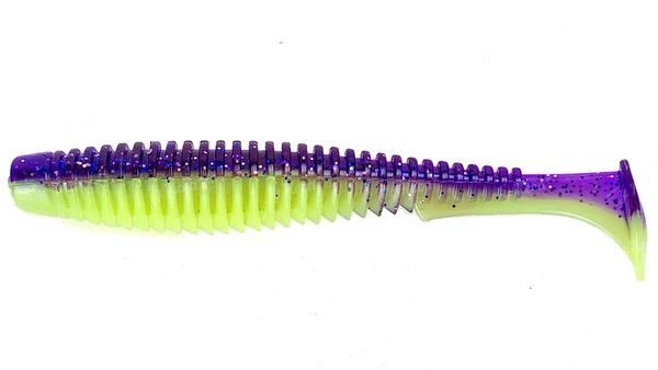 Силикон Fishup U-Shad 3.5" 221-Violet-Lime 8шт фото