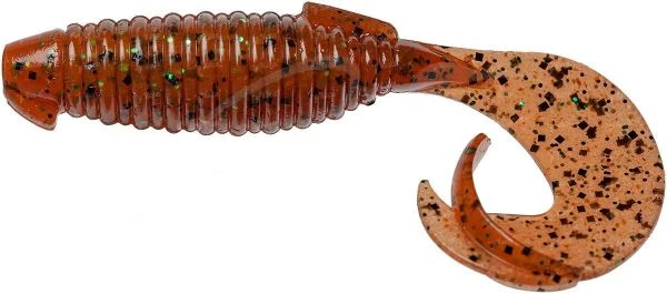 Силикон Keitech Flapper Grub 4.0" EA#01 Orange Pepper 7шт фото