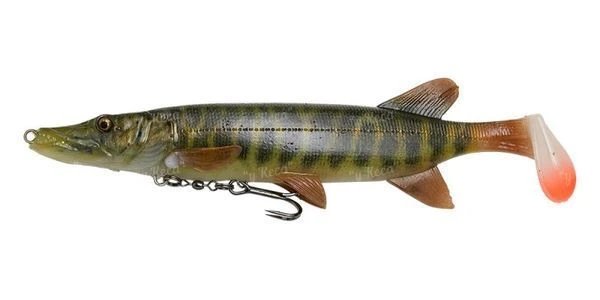 Силікон Savage Gear 4D Pike Shad 20см 65г 01-Striped Pike фото