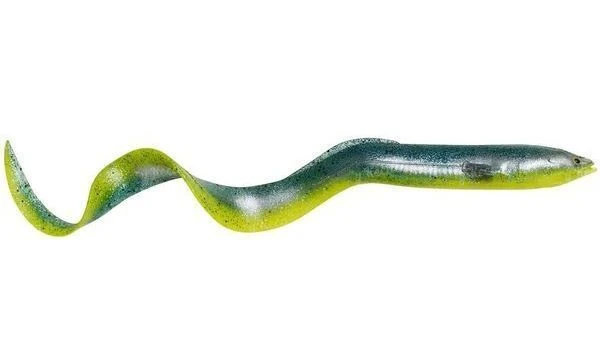 Силикон Savage Gear LB 3D Real Eel Bulk 15см Green Yellow Glitter 1шт фото