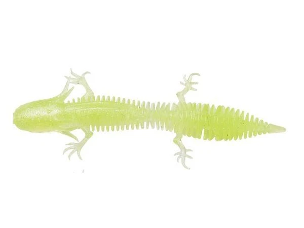 Силикон Savage Gear Ned Salamander 75mm Floating Clear Chartreuse 5шт фото