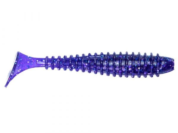 Силикон Angry Baits Fatik 2.8" Violet UV 5шт фото
