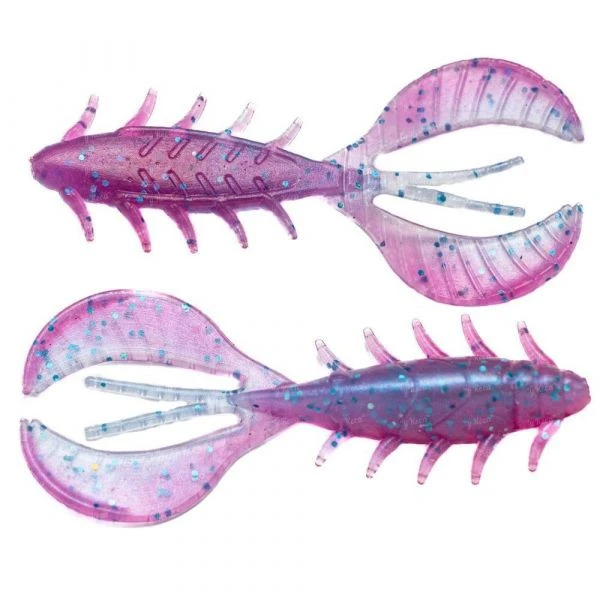 Силикон Angry Baits Chubby Craw 2.4" Clear Morning Dawn UV 7шт фото