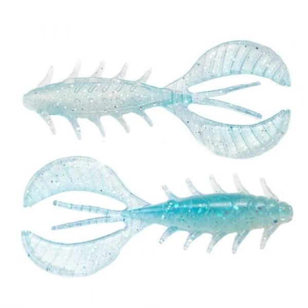 Силикон Angry Baits Chubby Craw 2.4" Electric Pro Blue UV 7шт фото