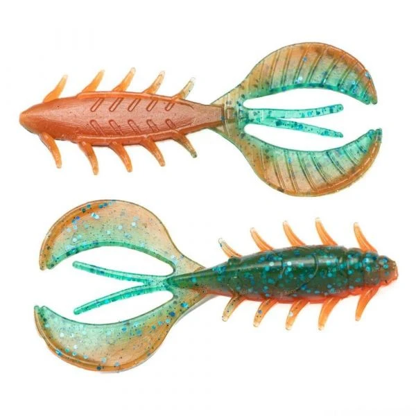 Силикон Angry Baits Chubby Craw 2.4" Fire Tiger UV 7шт фото