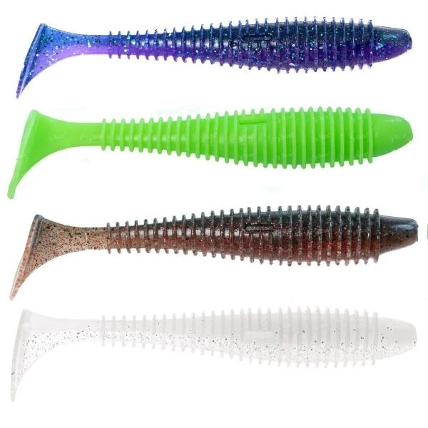 Силикон Angry Baits Fatik 3.8" AB Mix-2 4шт фото