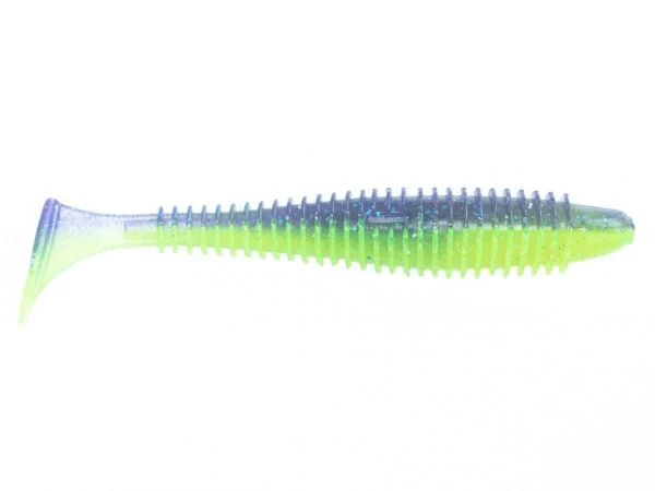 Силикон Angry Baits Fatik 3.8" Acid Violet UV 4шт фото