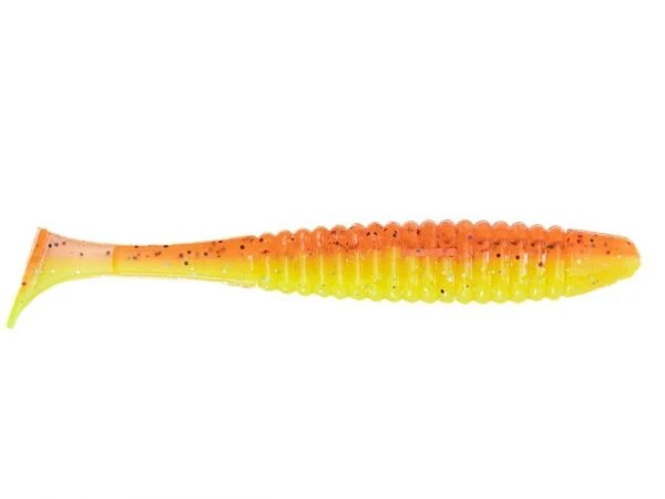 Силикон Angry Baits Shiner 4.0" Crazy Carrot UV 4шт фото