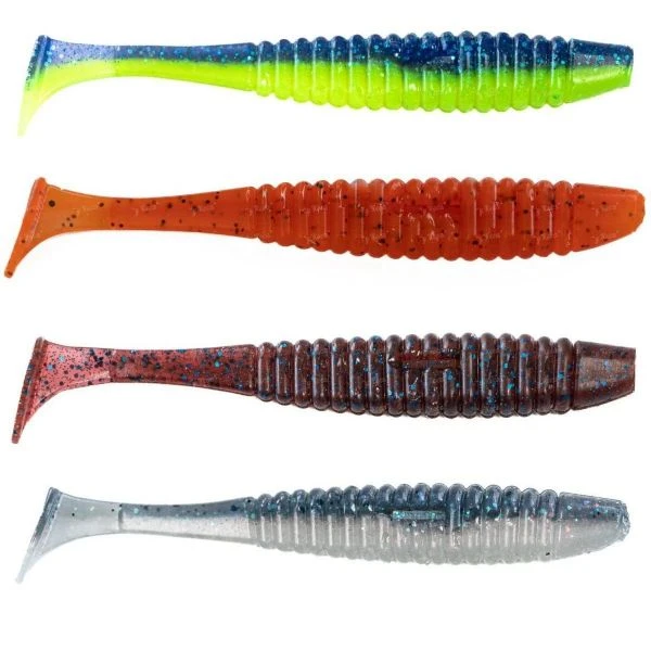 Силикон Angry Baits Shiner 5.0" AB Mix-1 4шт фото
