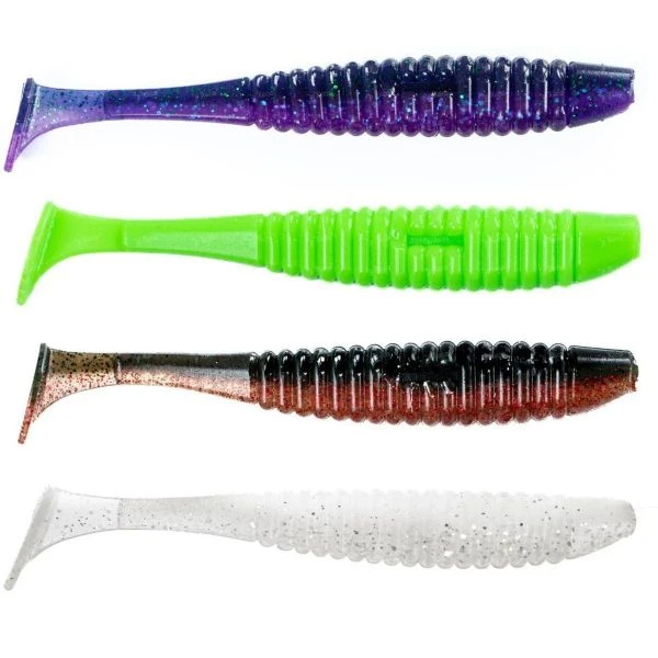 Силикон Angry Baits Shiner 5.0" AB Mix-2 4шт фото