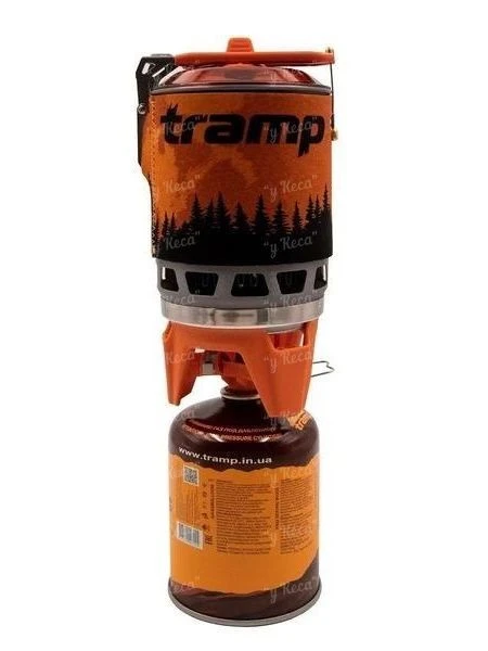 Система для приготовления пищи Tramp 1л с пьезоподжигом TRG-115-orange фото